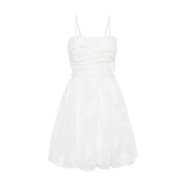 Aje Ivory Dress Evangeline Mini Dress Clothing Aje Luxury Shoes 
