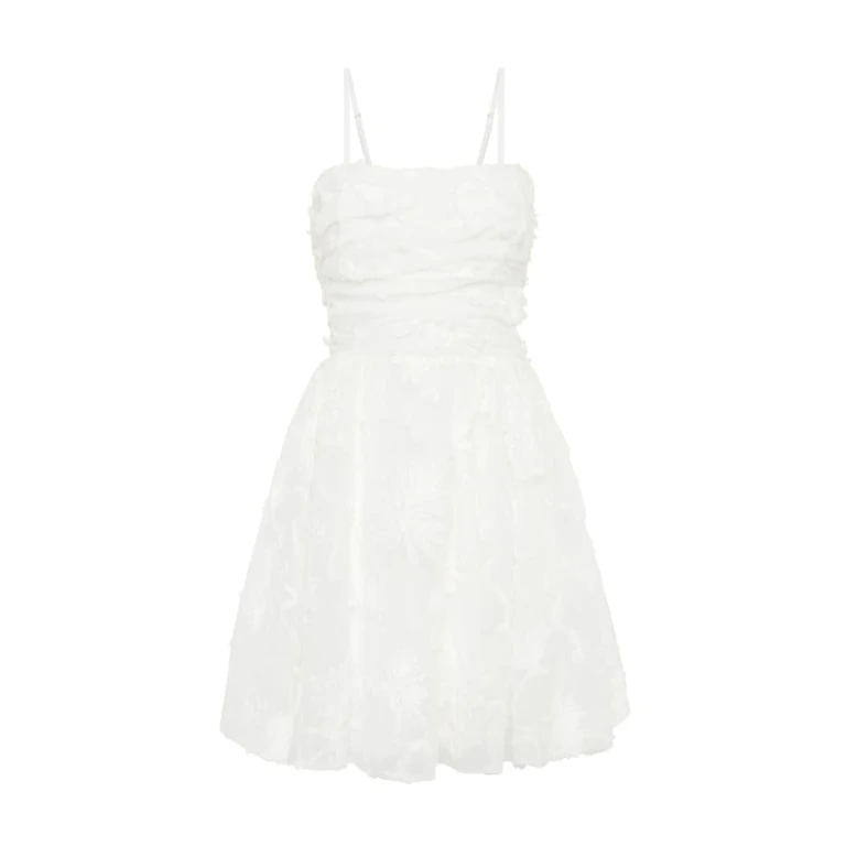 Aje Ivory Dress Evangeline Mini Dress Clothing Aje Luxury Shoes 