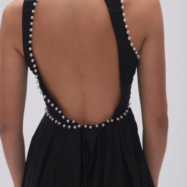 Aje Florence Pearl Trim Midi Dress, view 4