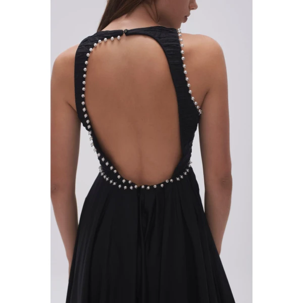 Florence Pearl Trim Midi Dress