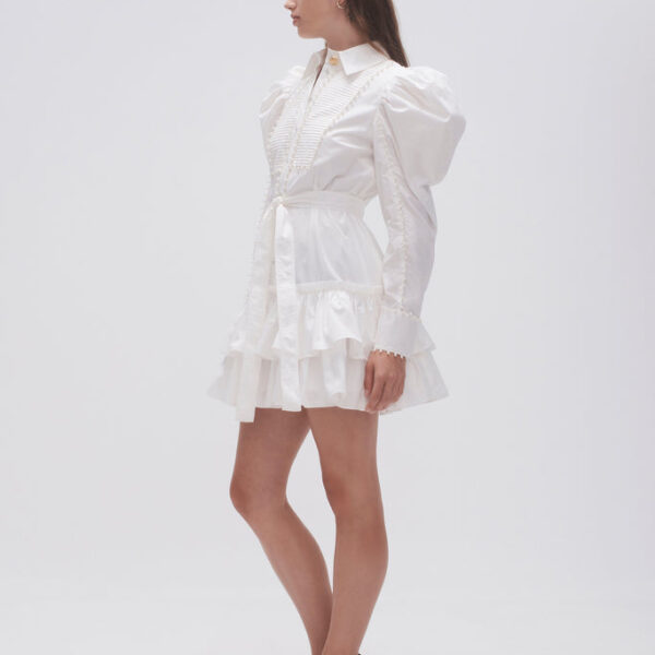 Aje Florence Pearl Trim Mini Dress, view 5