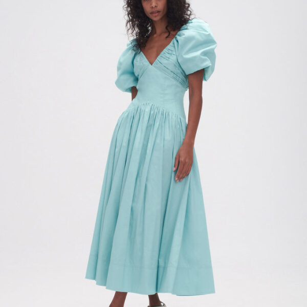 Aje Gabrielle Plunge Midi Dress, view 3