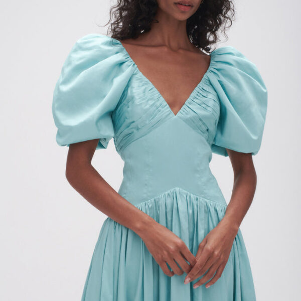 Aje Gabrielle Plunge Midi Dress, view 4