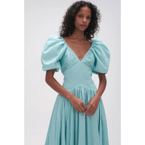 Gabrielle Plunge Midi Dress