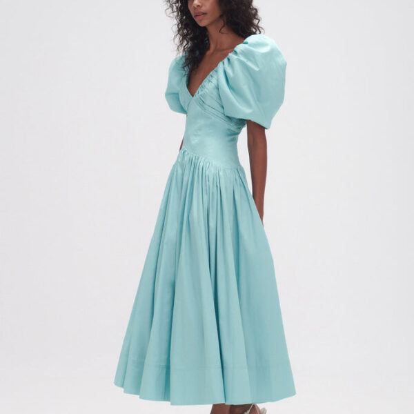 Aje Gabrielle Plunge Midi Dress, view 5