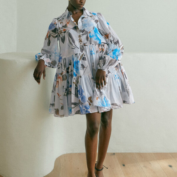 Aje Georgia Smock Mini Dress, view 2