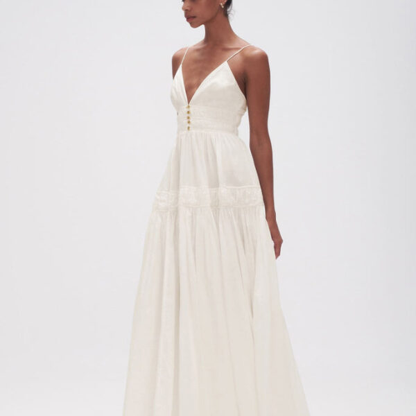 Aje Grace Tiered Maxi Dress, view 5