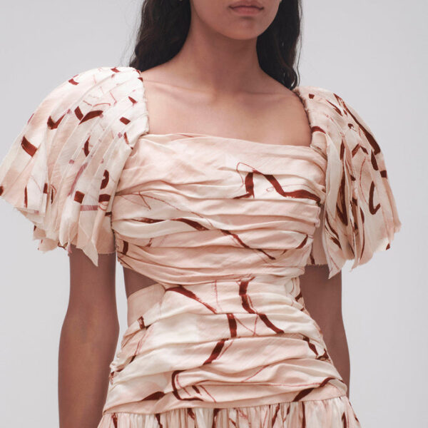 Aje Marianne Ruched Midi Dress, view 4