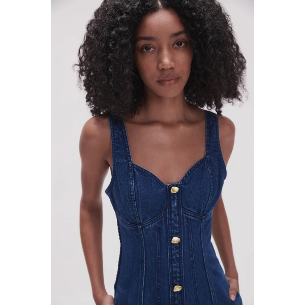 May Denim Midi Dress