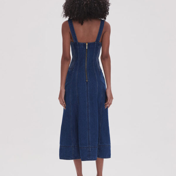Aje May Denim Midi Dress, view 5
