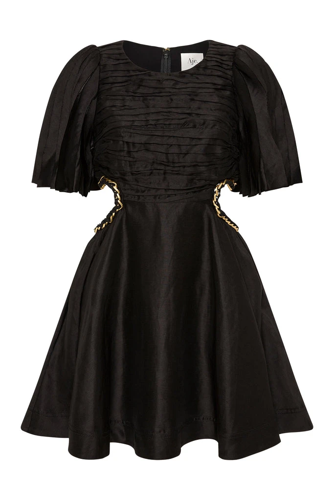Aje-Monica-Chain-Link-Mini-Dress Aje Black dress