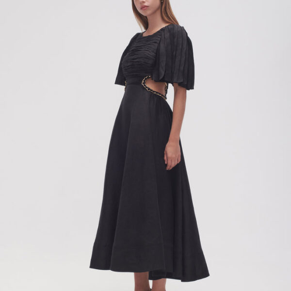 Aje Monica Chainlink Midi Dress, view 3