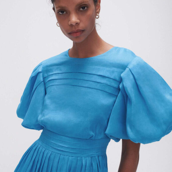 Aje Sylvia Pintuck Midi Dress, view 4