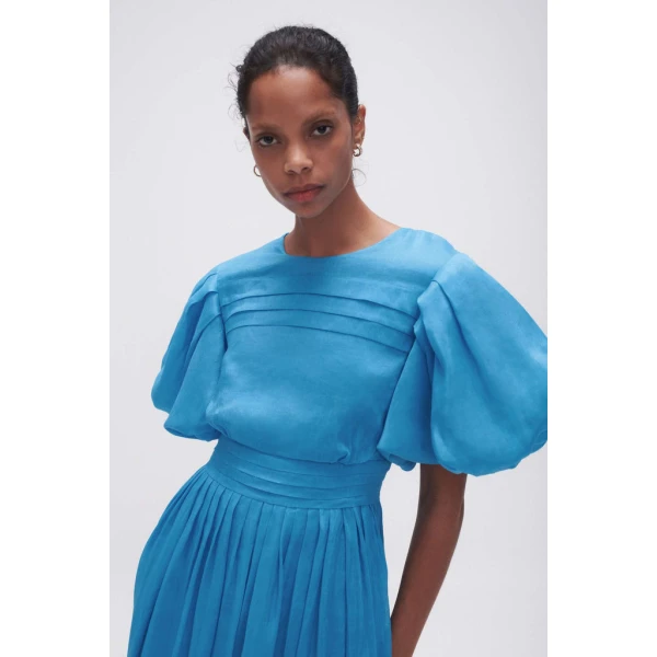 Sylvia Pintuck Midi Dress