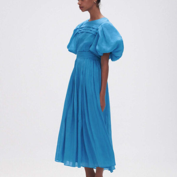 Aje Sylvia Pintuck Midi Dress, view 5