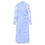 Aje Blue Dress Ursula Trench Coat Dress Clothing Aje Luxury Shoes 