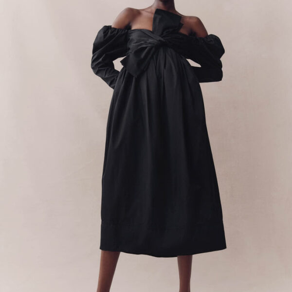 Aje Valentina Bow Midi Dress, view 2