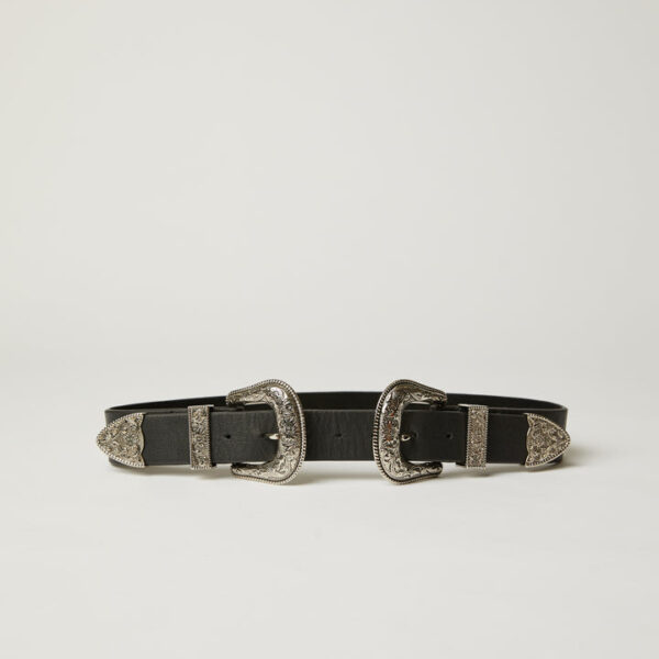 B-Low The Belt Bri Bri Black Leather Belts, view 4