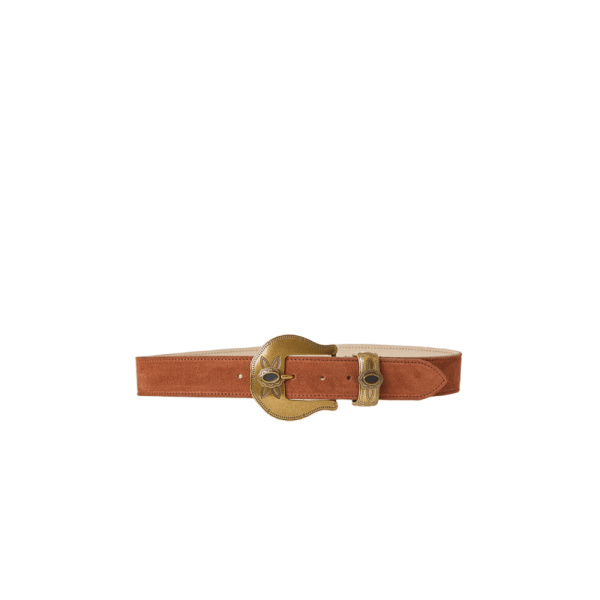 Brown Suede Belt Tori Suede Belt Accessories american designer Luxury Shoes 