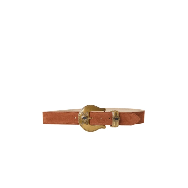 Brown Suede Belt Tori Suede Belt Accessories american designer Luxury Shoes 