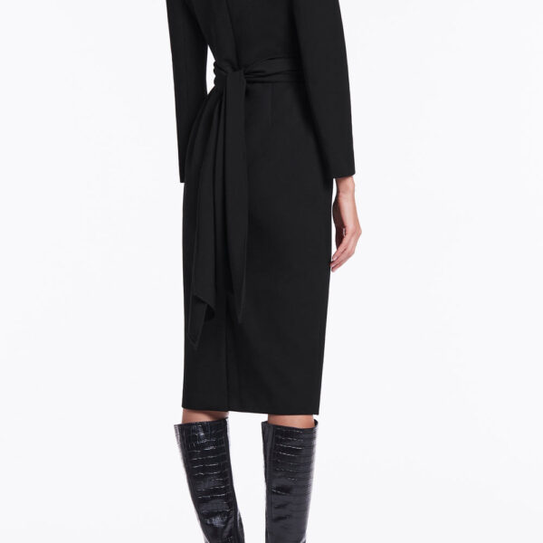 Carla Zampatti Black ponte wrapped up dress, view 4