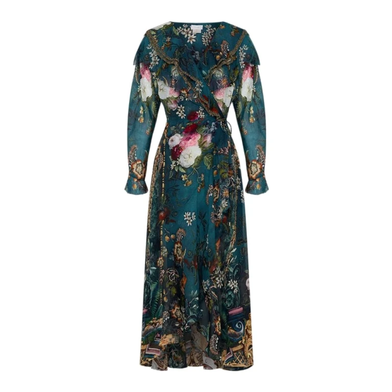 Ruffle wrap dress maxi Ruffle Wrap Dress Clothing Australian Designer Luxury Shoes 