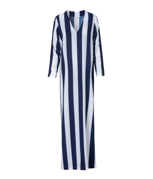 Verdelimon Ferra Dress Navy Stripes