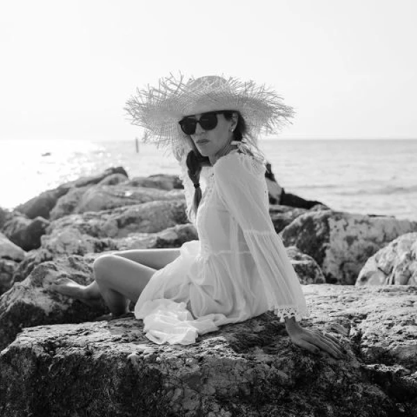 hat with straw