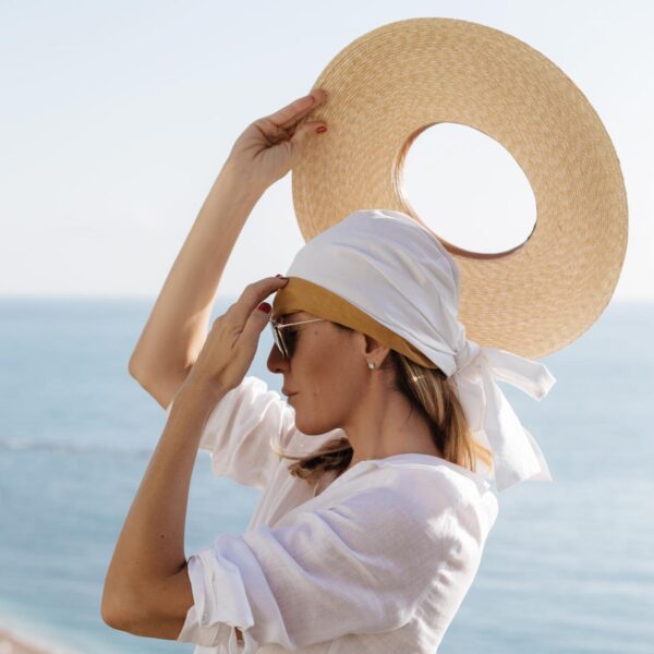 Montegallo Brim Black Straw Hat, view 4