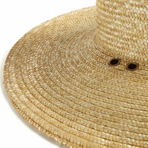 Montegallo Liberty Blue Flower Ribbon Straw Hat, view 3