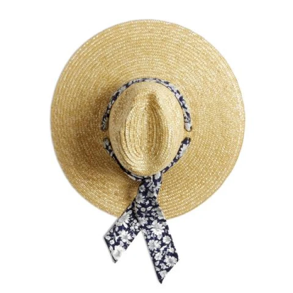 hat with straw