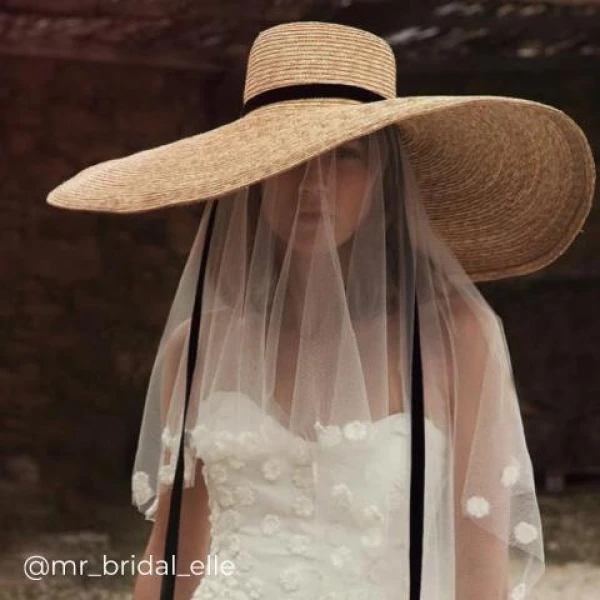 Rossella Black Tassels Straw Hat