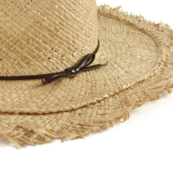 hat with straw