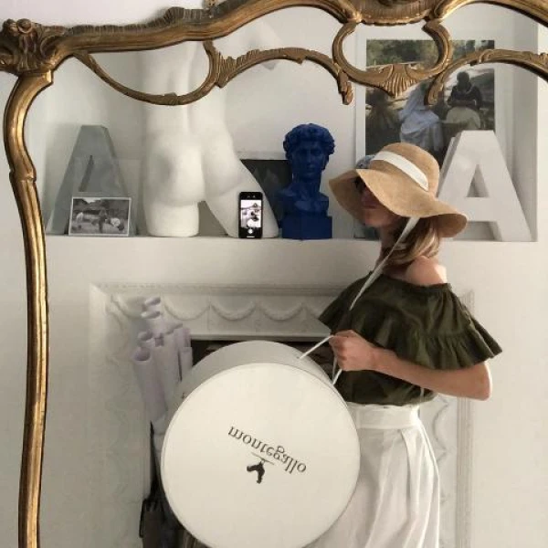 straw fedora hat