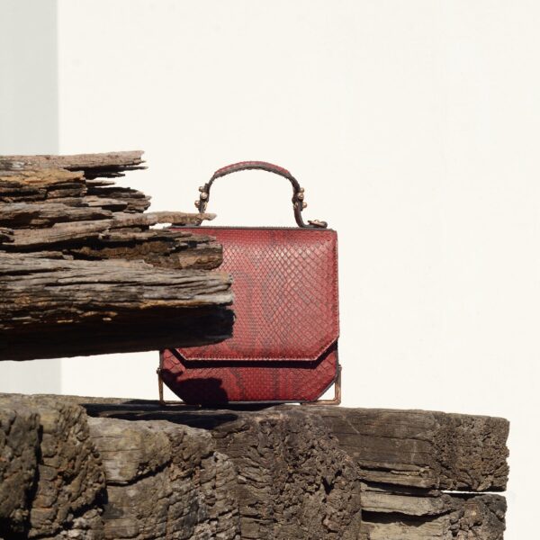 Nasha Mini Russel  Bordeaux Tote Bag, view 2