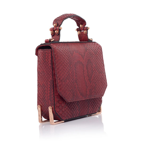 Nasha Mini Russel  Bordeaux Tote Bag, view 3