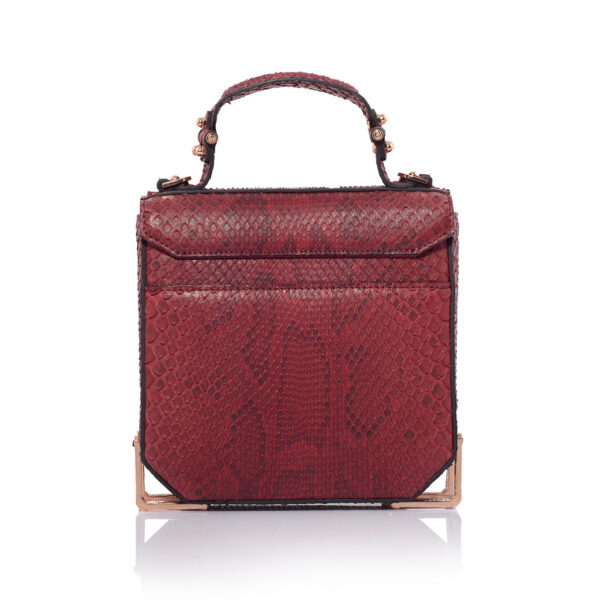 Nasha Mini Russel  Bordeaux Tote Bag, view 4