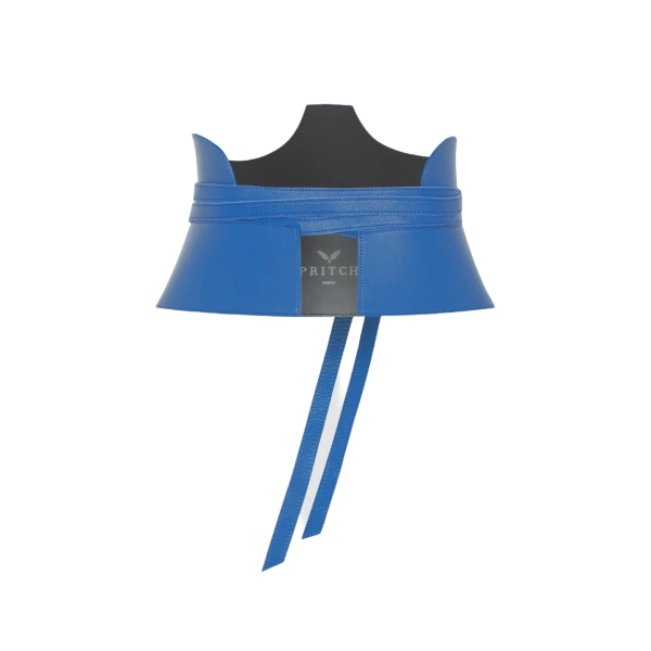 Cut Out Electric Blue Corset Belt