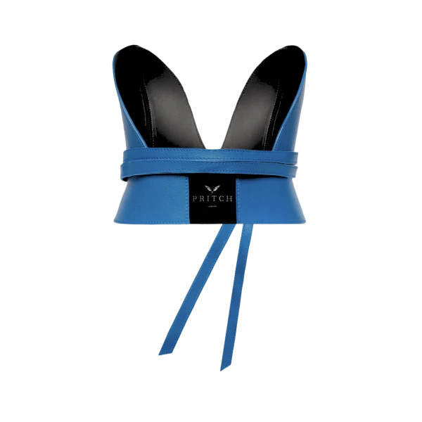 Electric Blue Wrap Corset Belt