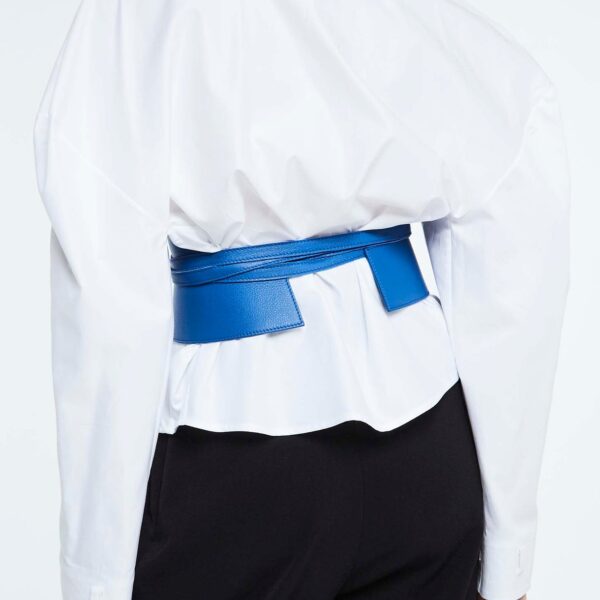 Pritch London Wrap Electric Blue Corset Belt, view 2