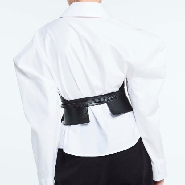 Pritch London Pitch Black wrap Corset Belt, view 2