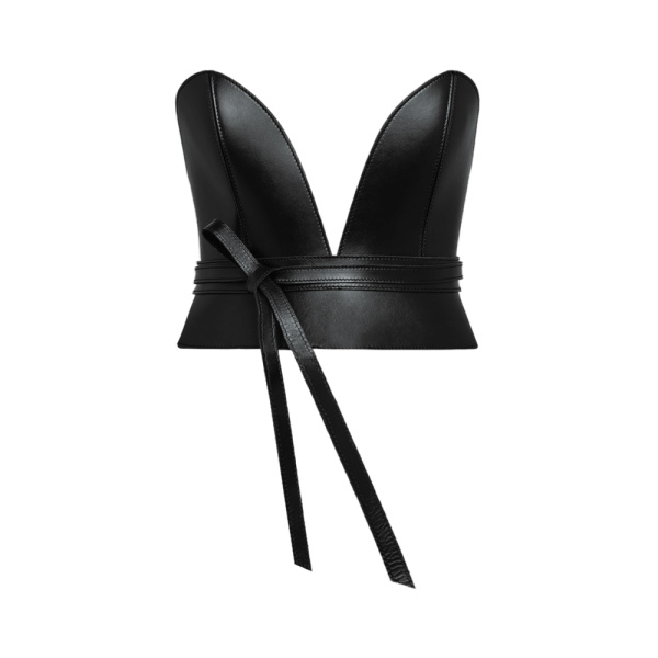 Black corset belt Pitch Black wrap Corset Belt Accessories Belts Luxury Shoes 