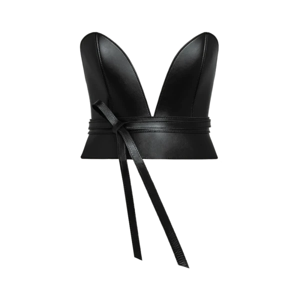 Black corset belt Pitch Black wrap Corset Belt Accessories Belts Luxury Shoes 