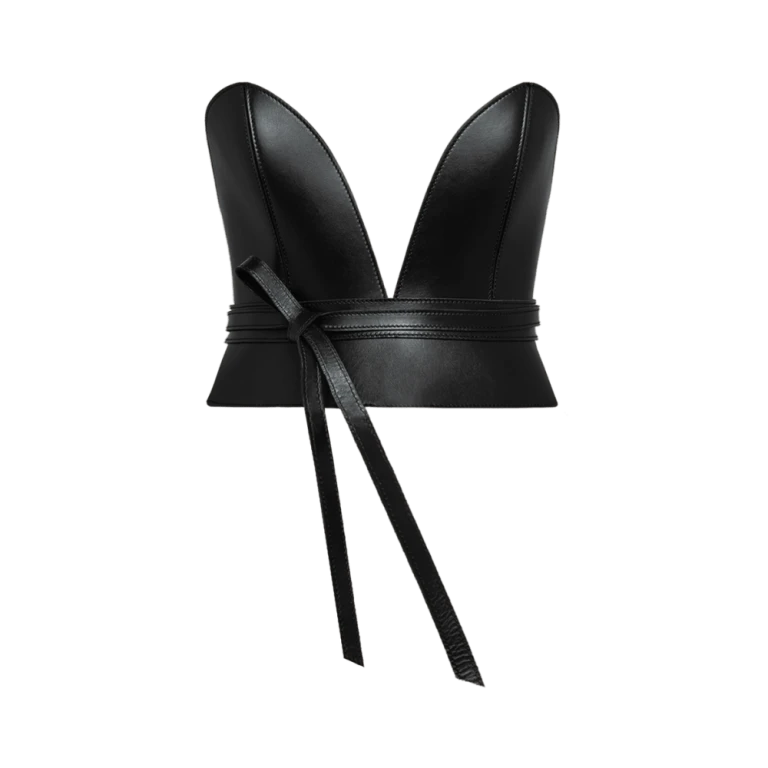 Black corset belt Pitch Black wrap Corset Belt Accessories Belts Luxury Shoes 