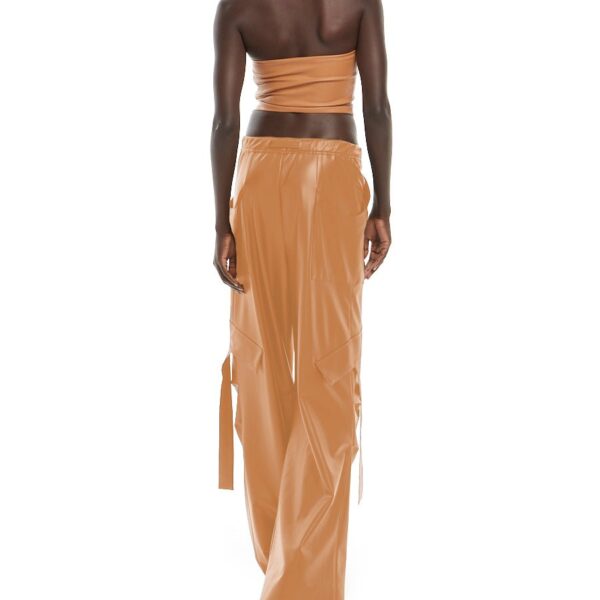 LaPointe Faux Leather Tube Top, view 3