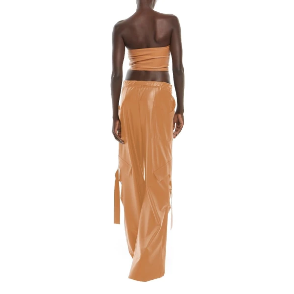 Faux Leather Tube Top - Image 3