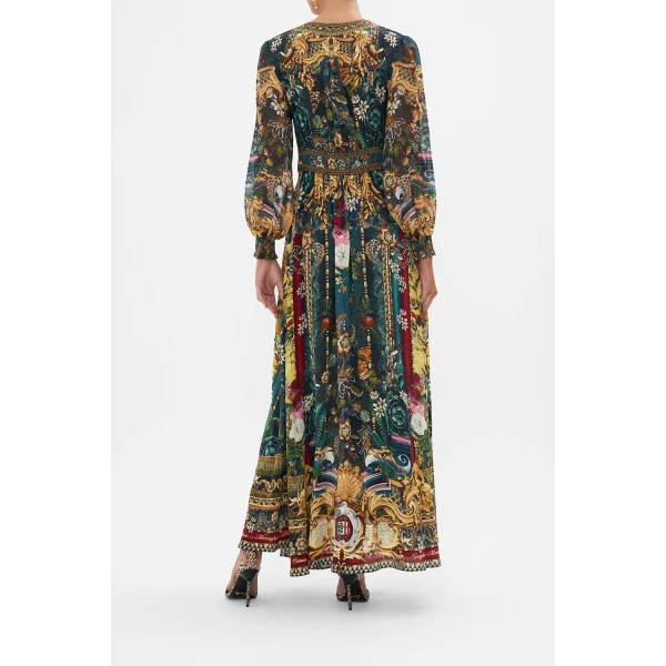 green maxi dress