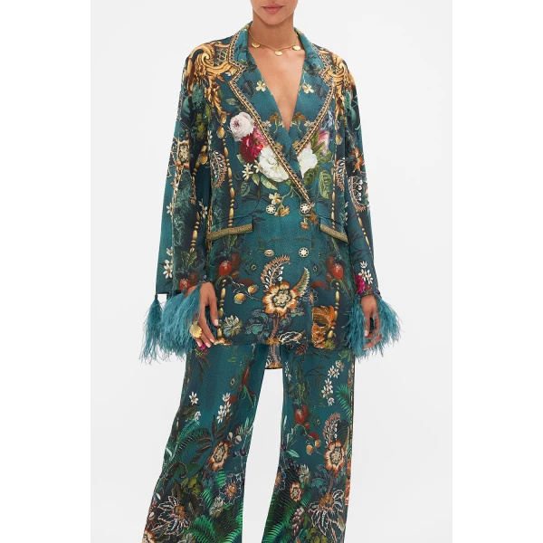 Blazer women double breasted jacket