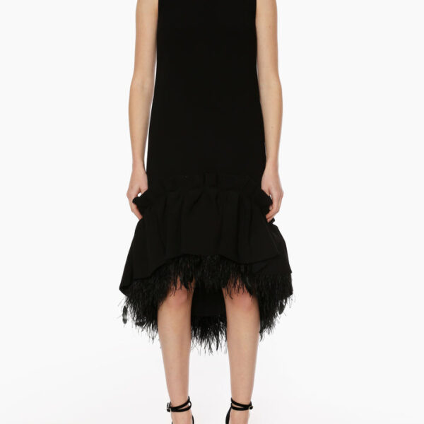 Huishan Zhang Jodie Dress Black Crepe Jodie Dress Black Crepe Clothing British designer Luxury Shoes 