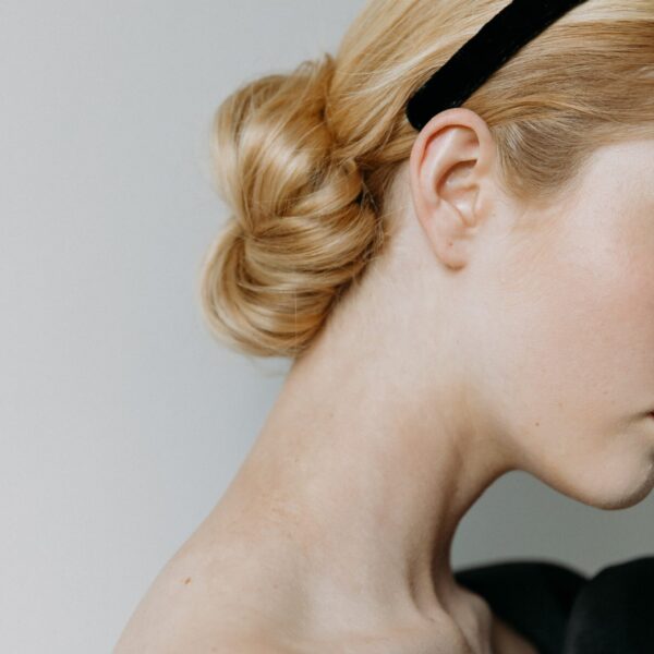 The Lacey Headband is made in New York from silk velvet